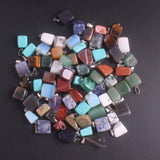 50pcs Natural RoseQuartz Stone Pendants for Jewelry Making