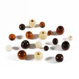 50pcs Natural Wooden Big Hole Beads for DIY Jewelry Making