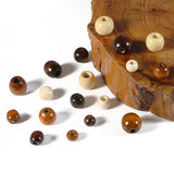 50pcs Natural Wooden Big Hole Beads for DIY Jewelry Making