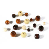 50pcs Natural Wooden Big Hole Beads for DIY Jewelry Making