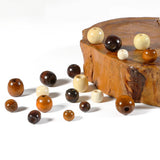 50pcs Natural Wooden Big Hole Beads for DIY Jewelry Making