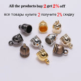 50pcs/lot Tassel Caps Leather Cord Crimps for DIY Jewelry Making