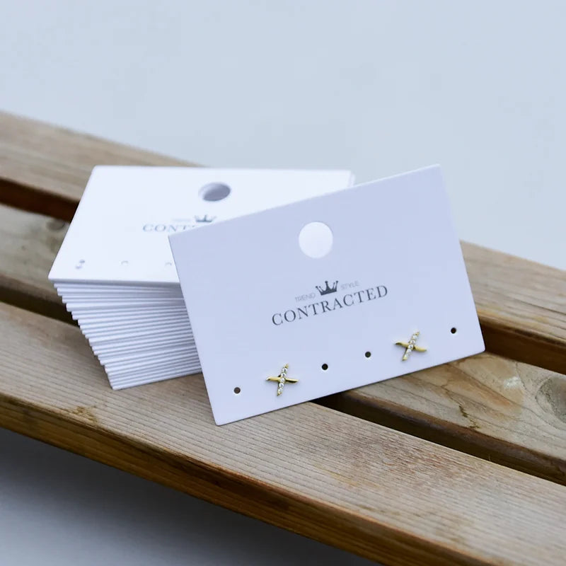 50pcs Earrings Display Cards for Accessories Packaging