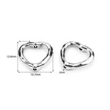 50pcs Antique Silver Heart Ring Spacer Beads 14mm Jewelry Findings UF7110