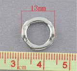 50pcs Antique Silver Heart Ring Spacer Beads 14mm Jewelry Findings UF7110