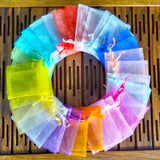 50pcs Organza Bags 5x7 7x9 9x12cm Wedding Party Gift Bag Christmas Birthday