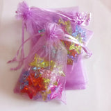 50pcs/lot Organza Drawstring Candy Gift Bag Jewelry Bags Fabric Organza...