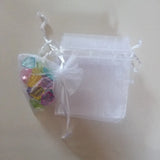 50pcs/lot Organza Drawstring Candy Gift Bag Jewelry Bags Fabric Organza...