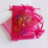 50pcs/lot Organza Drawstring Candy Gift Bag Jewelry Bags Fabric Organza...