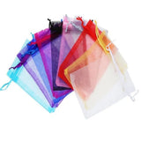 50pcs Organza Gift Bags Satin Drawstring Pouch Wedding Party Favor Jewelry Bags
