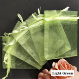 50pcs Organza Gift Bags Satin Drawstring Pouch Wedding Party Favor Jewelry Bags