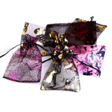 50pcs Halloween Candy Bag Spider Web Jute Burlap Party Gift Candy Bag