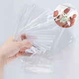 50pcs PVC Zipper Bag Clear Soft Plastic Sealed Anti-oxidation Jewelry Storage