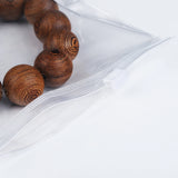 50pcs PVC Zipper Bag Clear Soft Plastic Sealed Anti-oxidation Jewelry Storage