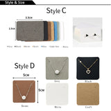 50pcs Pack Paper Display Cards for Jewelry Storage with Plastic Packing Bags