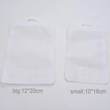 50pcs Jewelry Packaging & Display Bags Safety BPA Silicone Beads Package 2 Sizes