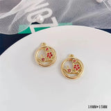 50pcs Floating Locket Charms Plum Orchid Bamboo Chrysanthemum Alloy Drop Oil