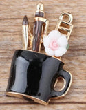 50pcs/lot Alloy Makeup Cup for Earrings Pendants Jewelry Accessories