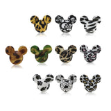 50pcs Daisy Flower Mouse Silicone Beads Baby Teether Toy - DIY Charm Necklace