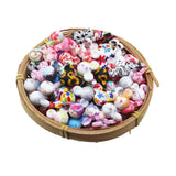 50pcs Daisy Flower Mouse Silicone Beads Baby Teether Toy - DIY Charm Necklace