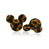50pcs Daisy Flower Mouse Silicone Beads Baby Teether Toy - DIY Charm Necklace