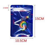 50pcs Clear Holographic Ziplock Bags for Jewelry Storage