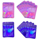 50pcs Clear Holographic Ziplock Bags for Jewelry Storage