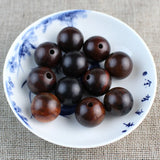 50pcs Rosewood Round Wood Beads 6-20mm Pick Size DIY Jewelry Buddhism Charms