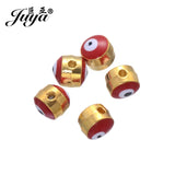 50pcs Round 5mm Evil Eye Spacers Beads for Jewelry Making