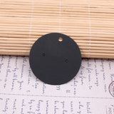50pcs Small Ear Studs Card Jewelry Display Paper Earrings 5x5cm Round