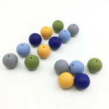 50pcs Silicone Beads 10/12/15/20mm BPA Free Baby Teether Toy DIY Jewelry Making