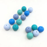 50pcs Silicone Beads 10/12/15/20mm BPA Free Baby Teether Toy DIY Jewelry Making
