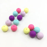 50pcs Silicone Beads 10/12/15/20mm BPA Free Baby Teether Toy DIY Jewelry Making