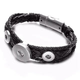 50pcs Silver Plated Buckle Charms 18mm Snap Button Base DIY Snap Bracelet