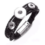 50pcs Silver Plated Buckle Charms 18mm Snap Button Base DIY Snap Bracelet