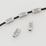 50pcs Water Ripples Tube Beads DIY Jewelry Findings