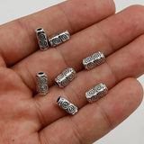 50pcs Water Ripples Tube Beads DIY Jewelry Findings