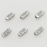 50pcs Water Ripples Tube Beads DIY Jewelry Findings