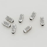 50pcs Water Ripples Tube Beads DIY Jewelry Findings