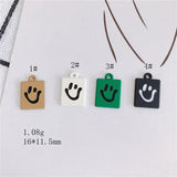50pcs Smile Face Alloy Floating Locket Charms DIY Jewelry Accessory
