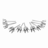 50pcs Stainless Steel 3-8mm Stud Earring Claw Pins