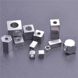 50pcs Stainless Steel Beads Jewelry Making Accessories Geometric Cube Bracelets