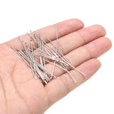 50pcs Stainless Steel Flat Head Pins for Beading DIY Making