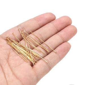 50pcs Stainless Steel Flat Head Pins for Beading DIY Making