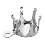 50pcs Stainless Steel Claw Setting Earrings Findings 5-8mm DIY