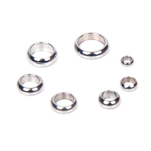 50pcs Stainless Steel Spacer Beads 2-10mm DIY Jewelry Making Charms