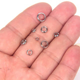 50pcs Stainless Steel Spacer Beads 2-10mm DIY Jewelry Making Charms