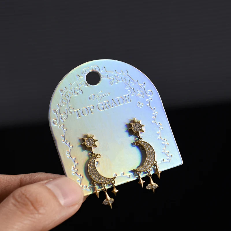 50pcs Jewelry Earrings Display Cards High Quality Storage Favor Label Tag