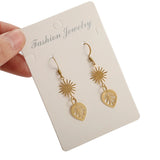 50pcs Brass Charms Mini Leaf Charms For DIY Earrings