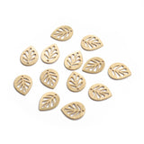 50pcs Brass Charms Mini Leaf Charms For DIY Earrings